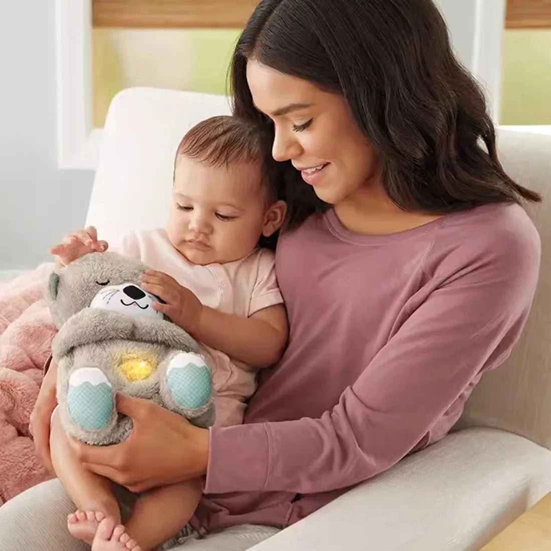 Baby Sleep™ Plush Musical Otter Toy