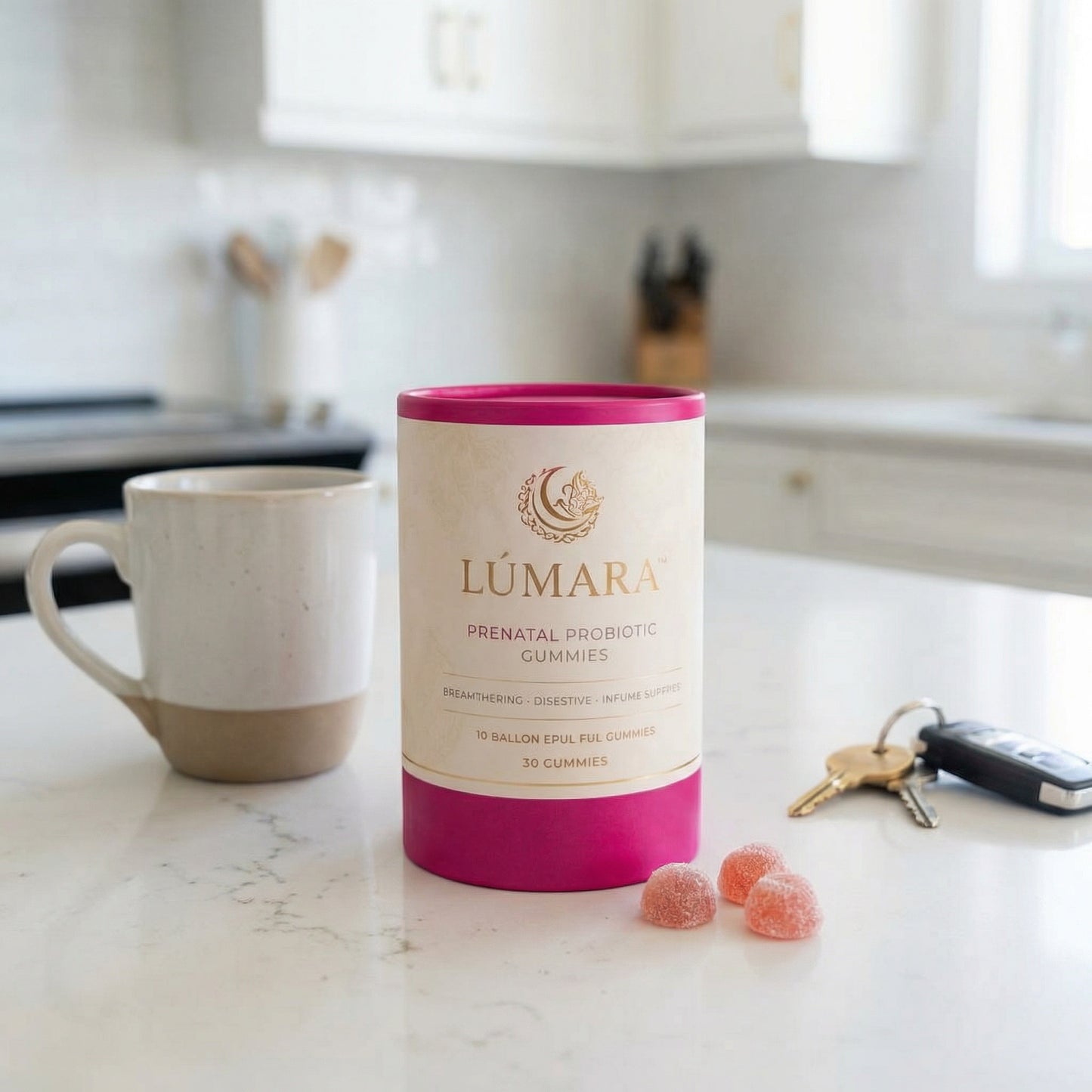 LÚMARA™ Au Naturel Prenatal Probiotic Gummies