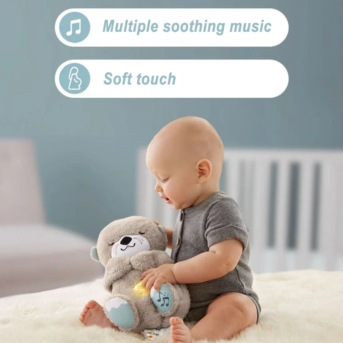 Baby Sleep™ Plush Musical Otter Toy